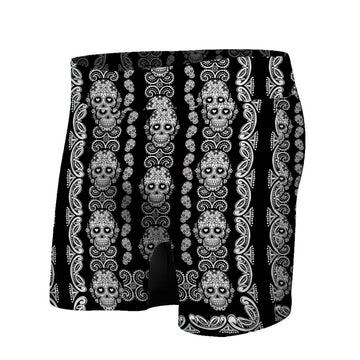 Gearhumans 3D Sugar Skull Couple Custom Mens Underwears