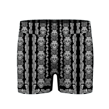 Gearhumans 3D Sugar Skull Couple Custom Mens Underwears