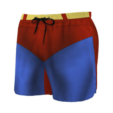 Gearhumans 3D Superman Custom Beach Shorts