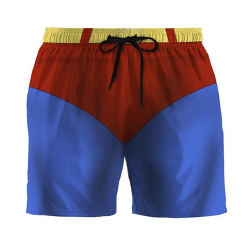 Gearhumans 3D Superman Custom Beach Shorts GS03062 Men Shorts Men Shorts S 
