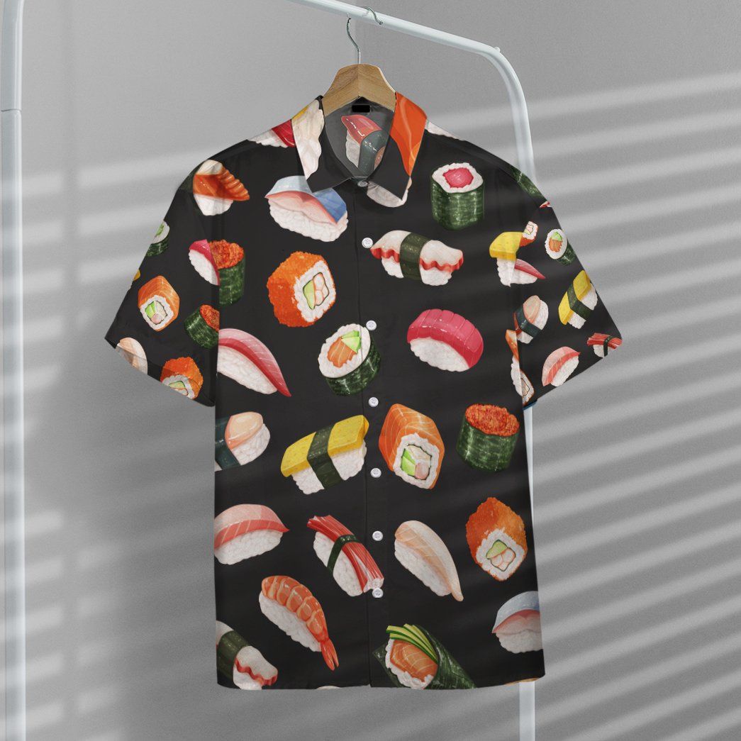 Gearhumans 3D Sushi Party Custom Hawaii Shirt GO13052125 Hawai Shirt 