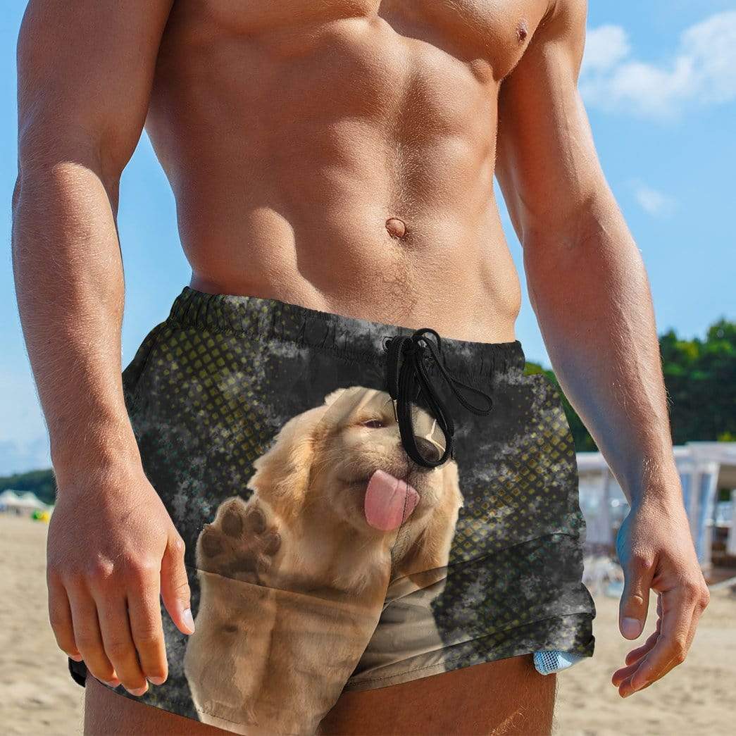 Gearhumans 3D Sweety Labrador Retriever Puppy Custom Beach Shorts Swim Trunks GL08061 Men Shorts 