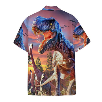 Gearhumans 3D T Rex Attack Custom Hawaii Shirt