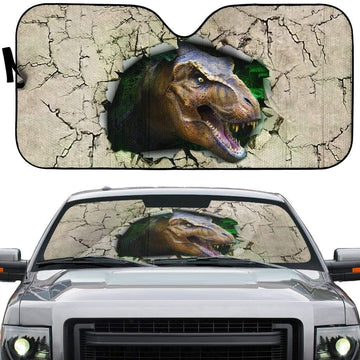 Gearhumans 3D T Rex Custom Car Auto Sunshade