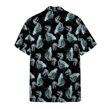 Gearhumans 3D T Rex X Ray Custom Hawaii Shirt