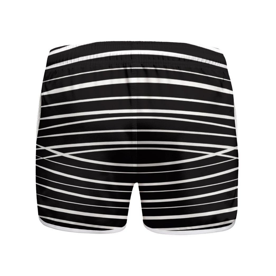 Gearhumans 3D Tabby Cat Stripes Custom Women Beach Shorts Swim Trunk GV29076 Women Shorts