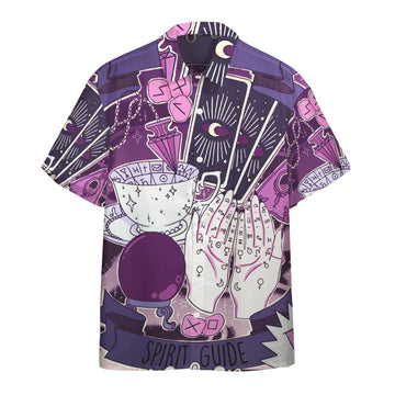 Gearhumans 3D Tasseography Tarot Zodiac Divination Custom Short Sleeve Shirt