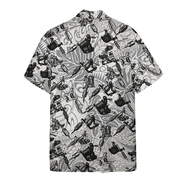 Gearhumans 3D Tattoo Machine Hawaii Shirt