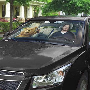 Gearhumans 3D Ted Custom Car Auto Sunshade