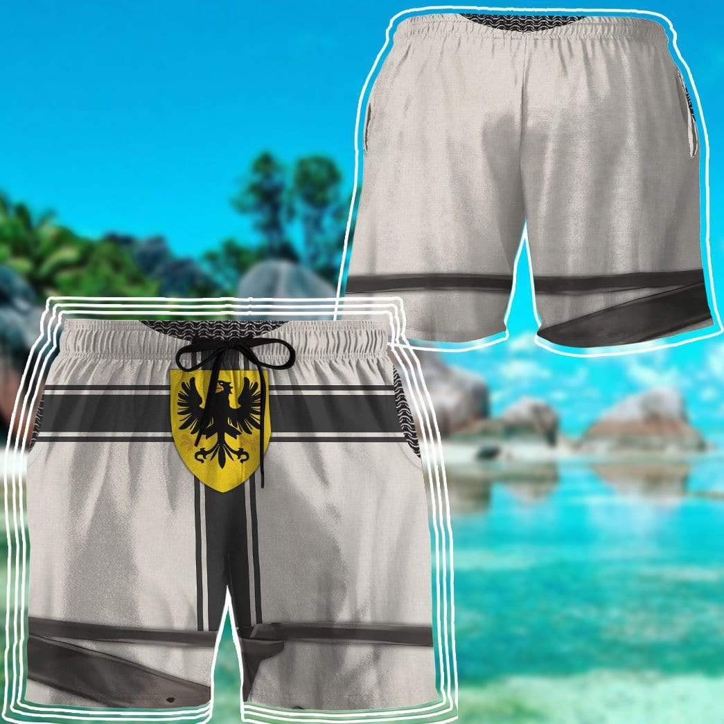 Gearhumans 3D Teutonic Knight Custom Beach Shorts Swim Trunks GV100723 Men Shorts