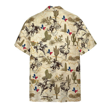 Gearhumans 3D Texas Rodeo Hawaii Shirt