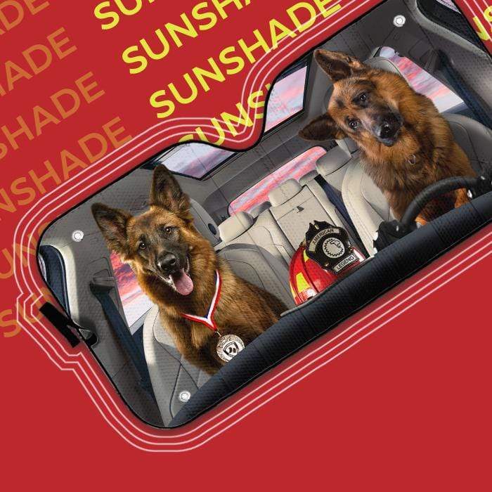 gearhumans 3D the Becgie Medal Custom Car Auto Sunshade GL19055 Auto Sunshade 