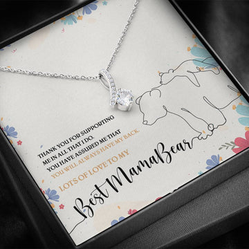 Gearhumans 3D The Best Mama Bear Happy Mothers Day Alluring Beauty Necklace