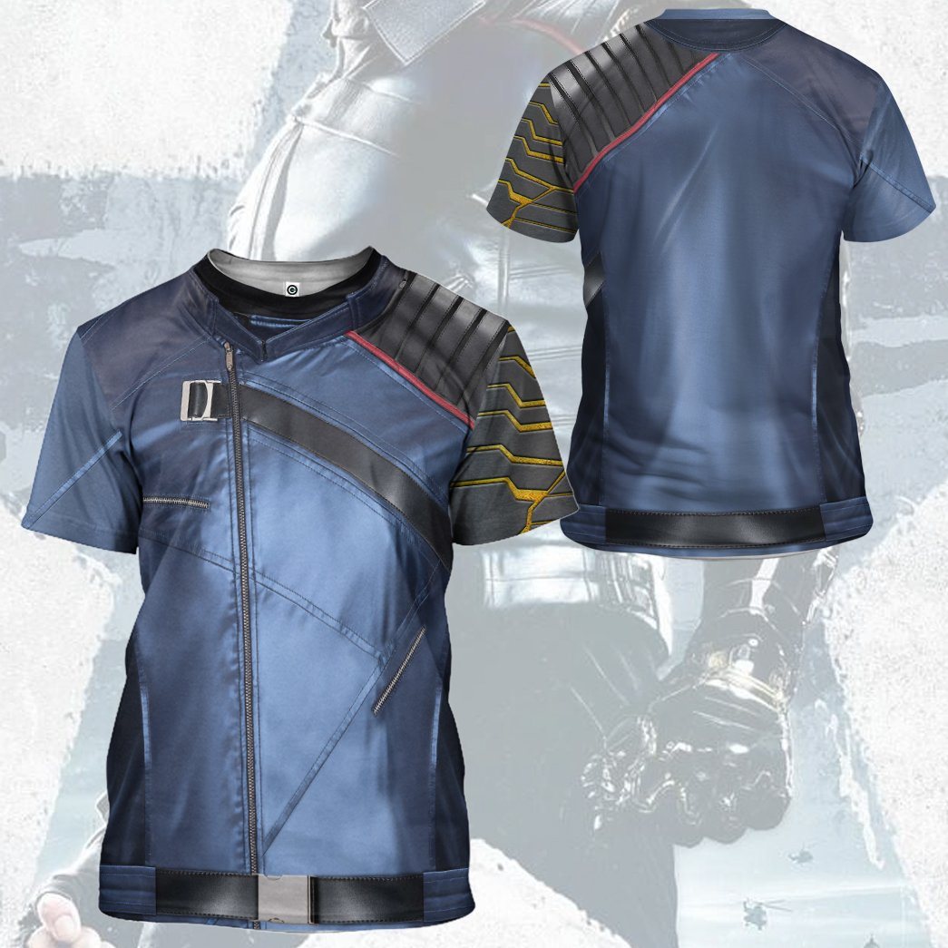 Gearhumans 3D The Falcon And The Winter Soldier Bucky Barnes Custom Ts