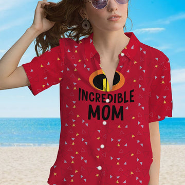 Gearhumans 3D The Incredible Mom Custom Women Hawaii Shirt