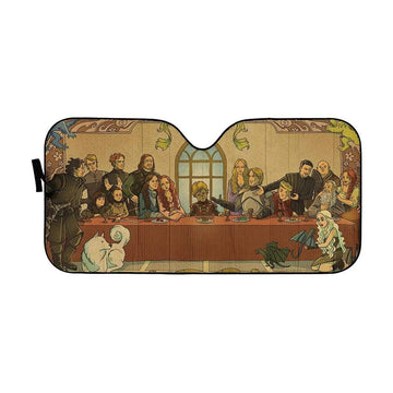 Gearhumans 3D The Last Supper Game Of Thrones Custom Car Auto Sunshade