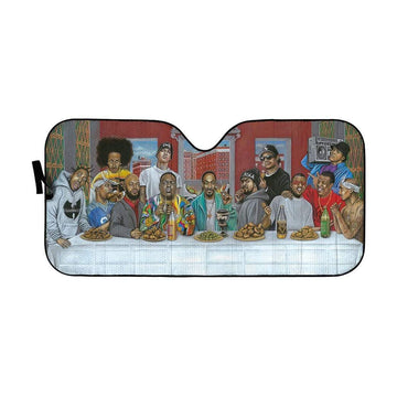 Gearhumans 3D The Last Supper Rapper Legends Custom Car Auto Sunshade