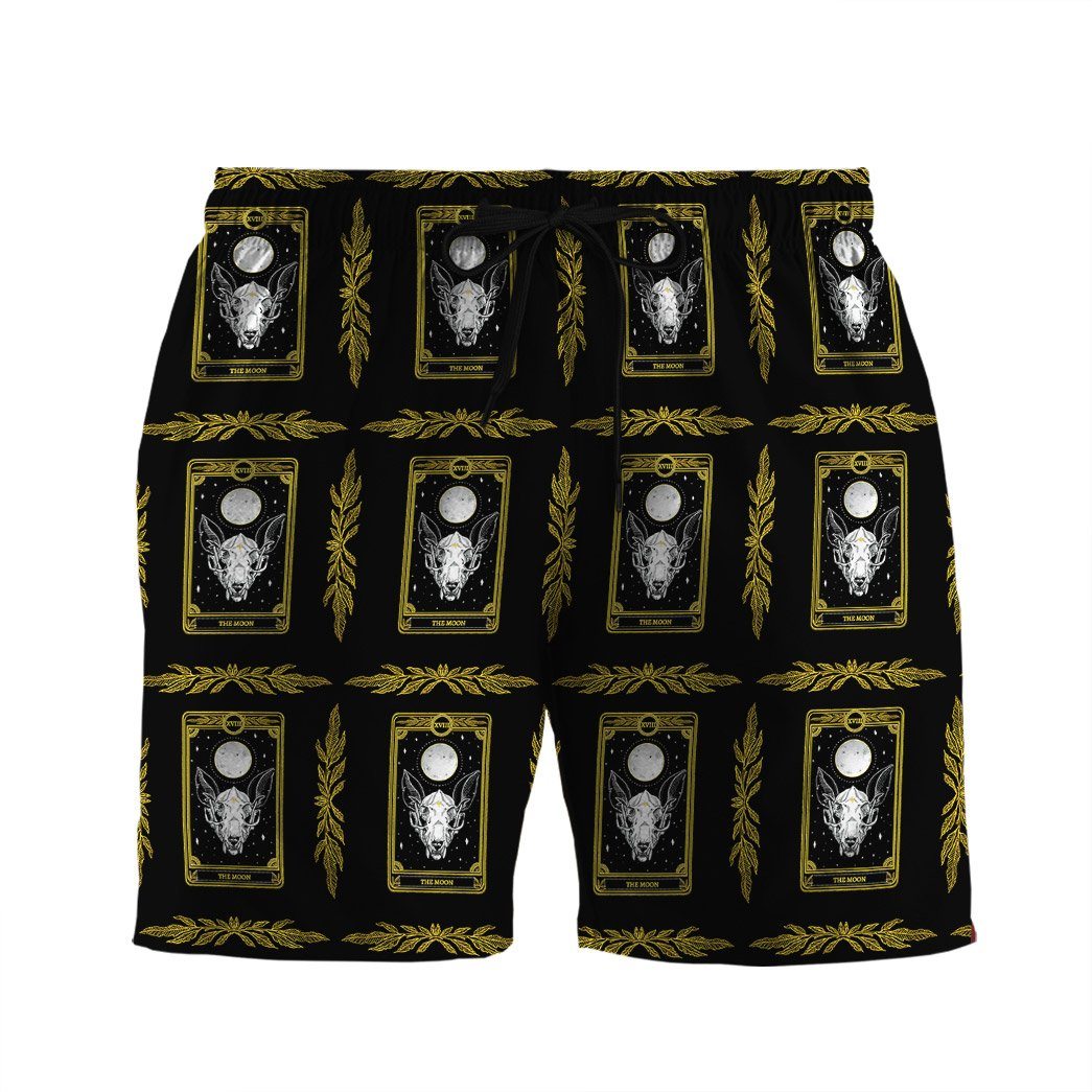 Gearhumans 3D The Moon Marigold Tarot Custom Shorts GS30062112 Hawai Shirt Hawai Shirt S 
