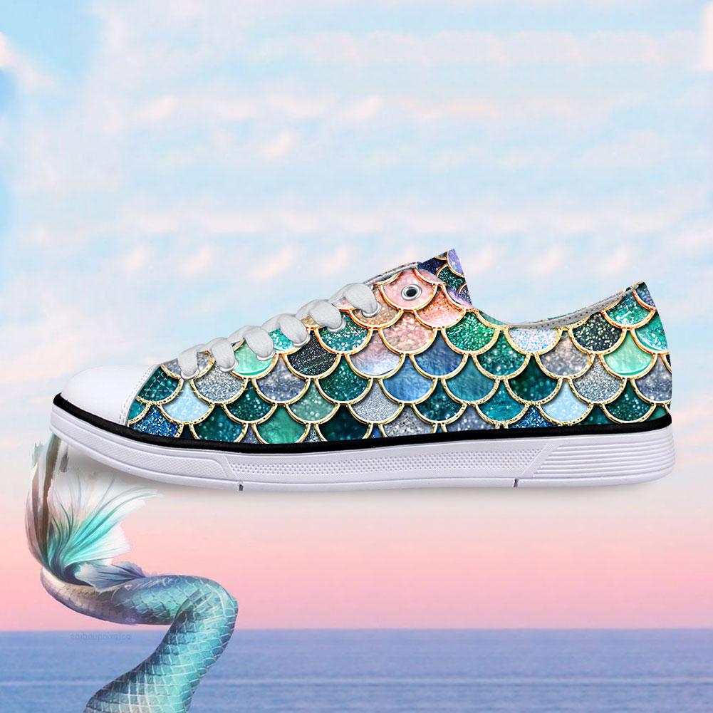 Mermaid converse hot sale low top