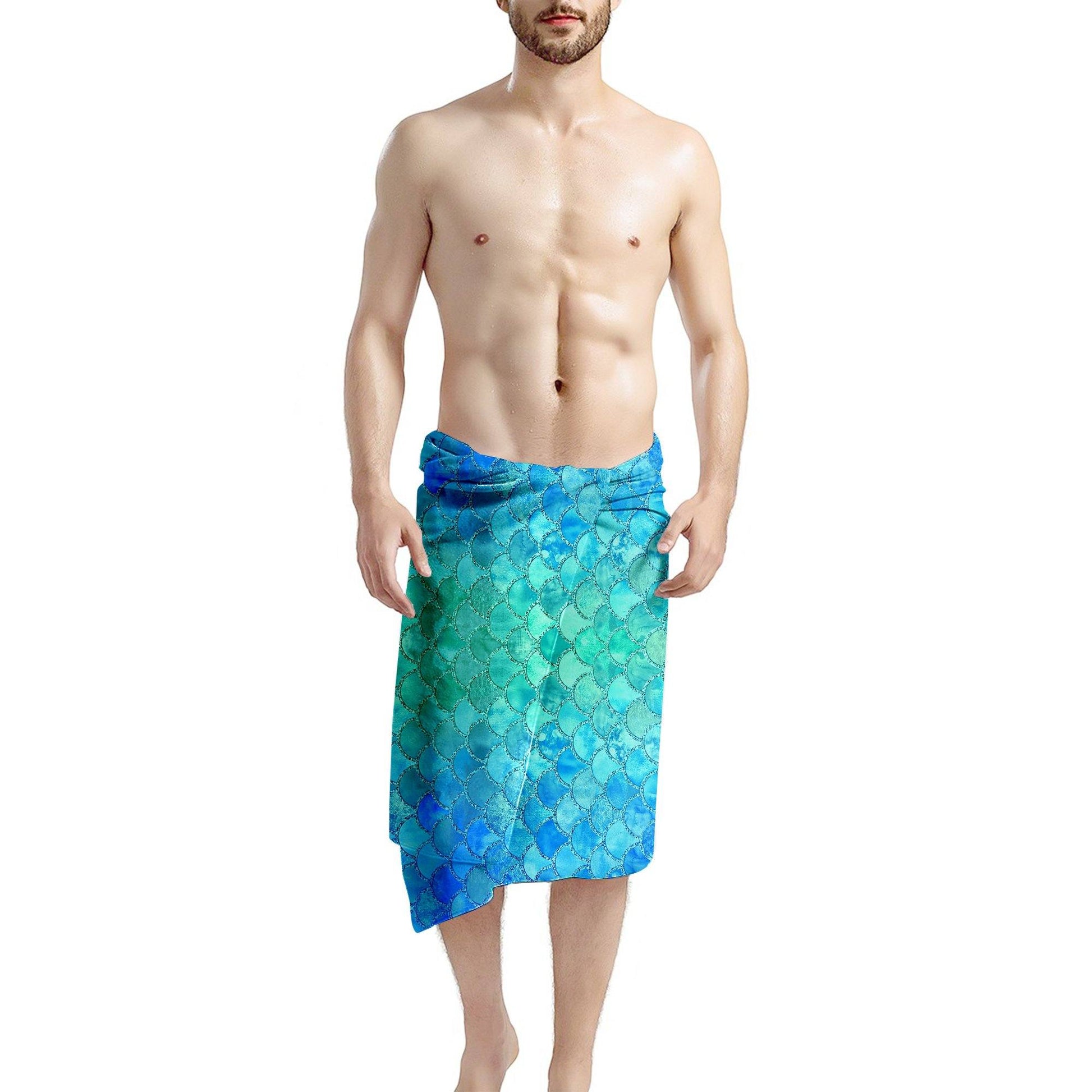 Gearhumans 3D The Most Turquoise Sparkle Mermaid Tail In The Ocean Custom Beach Towel GO16062114 Towel 