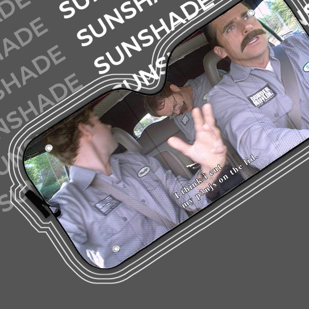 gearhumans 3D The Office Branch War Custom Car Auto Sunshade GN18074 Auto Sunshade 