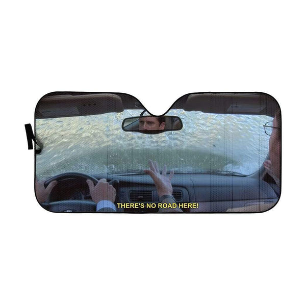 Gearhumans 3D The Office Michael Drives Into Lake Custom Car Auto Sunshade