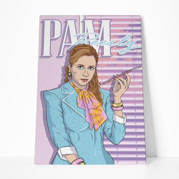 Gearhumans 3D The Office Pam Beesly Vice Custom Canvas GW04052 Canvas 1 Piece Non Frame M