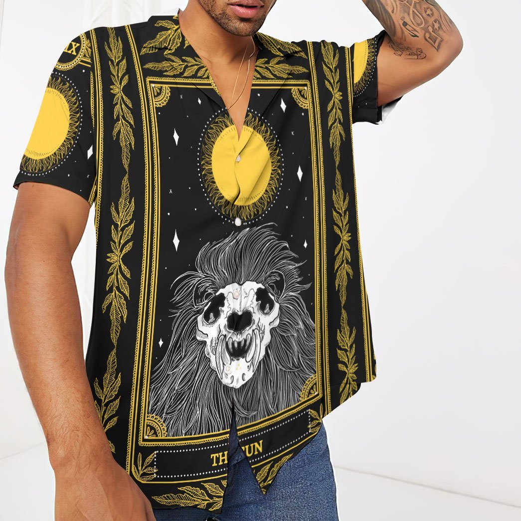 Gearhumans 3D The Sun Marigold Tarot Custom Short Sleeve Shirt GS30062111 Hawai Shirt 