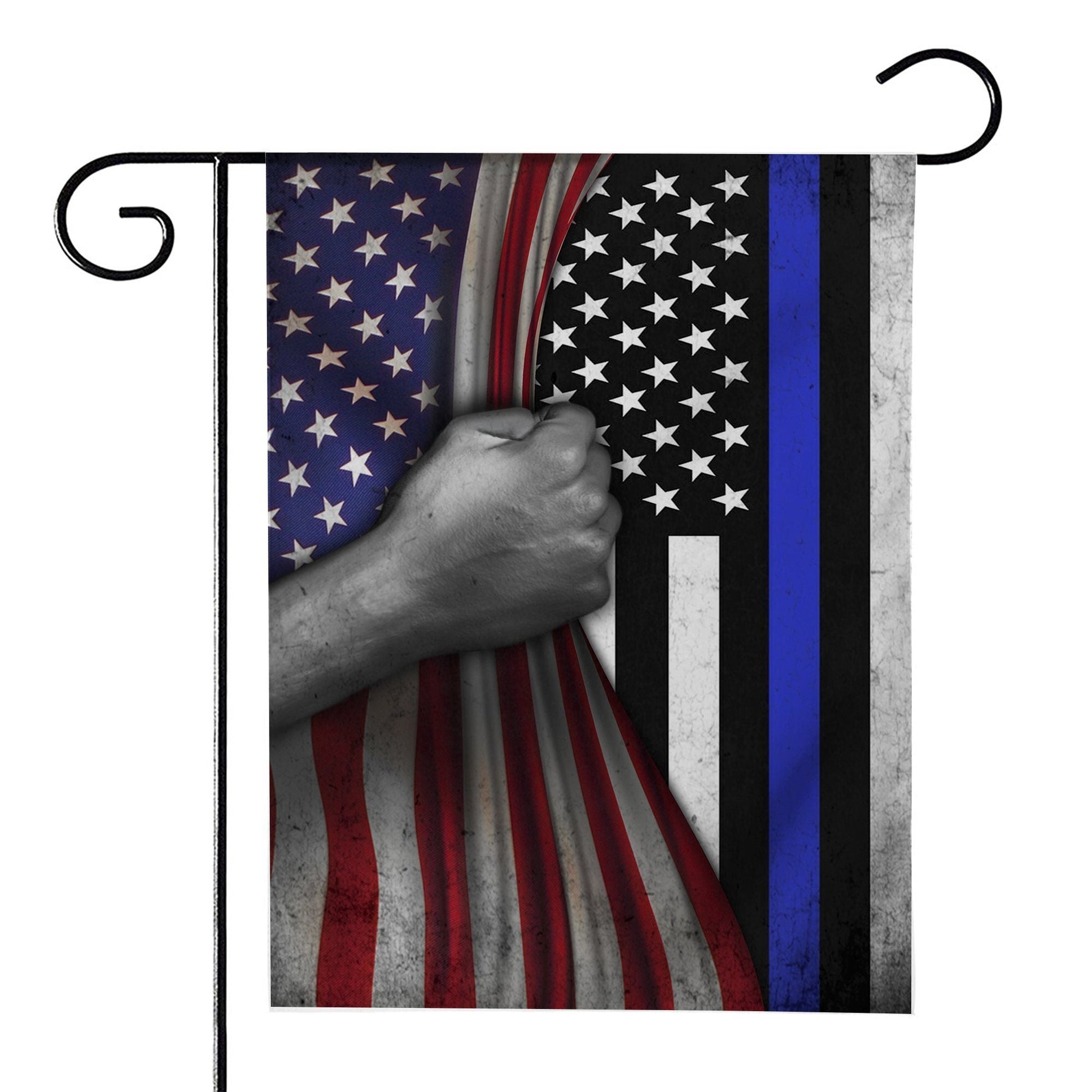 Gearhumans 3D Thin Blue Line American Custom Flag GW2005216 House Flag House Flag S 