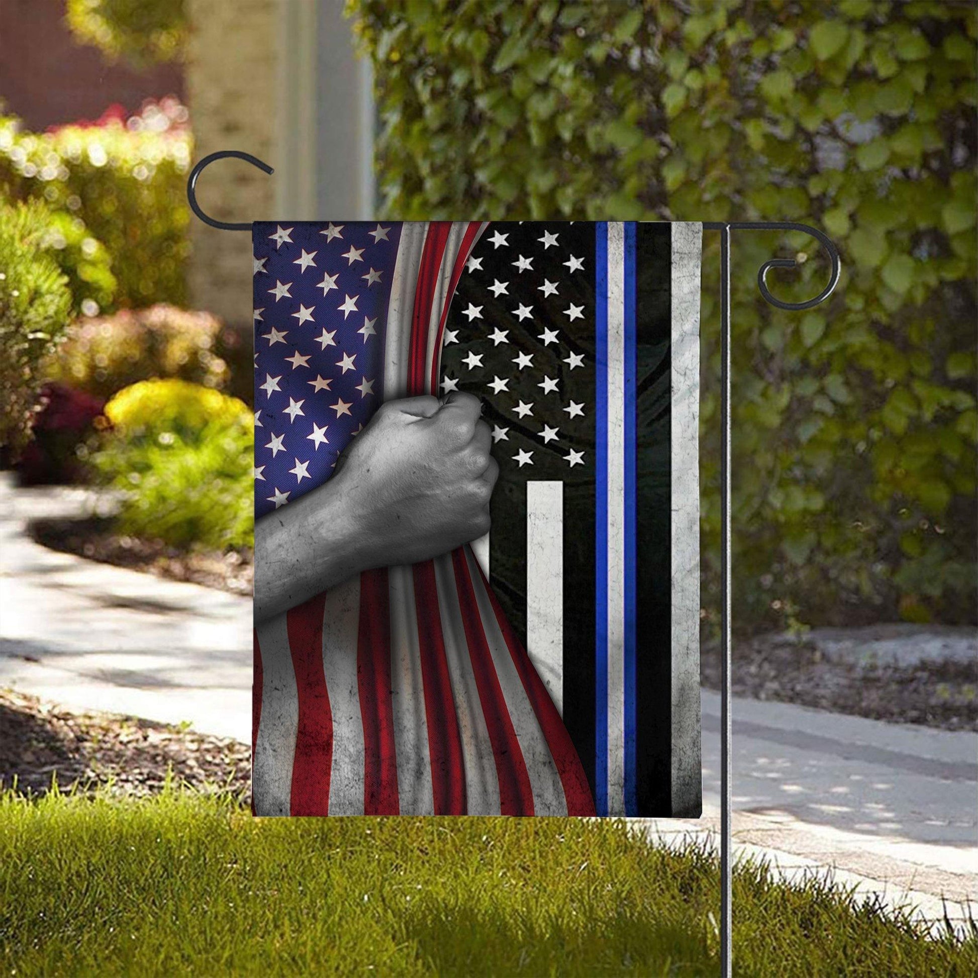 Gearhumans 3D Thin White Line American Custom Flag GW20052111 House Flag 