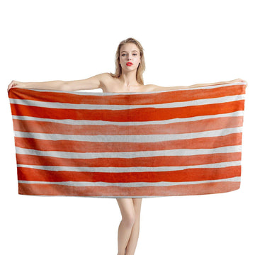 Gearhumans 3D Three Colors Beach Towel