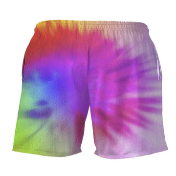 Gearhumans 3D Tie Dye Custom Summer Beach Shorts