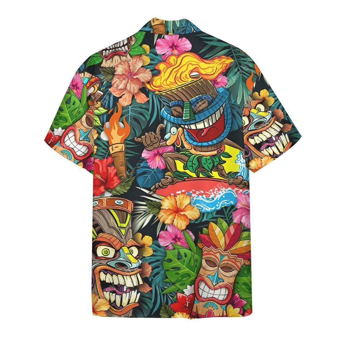 Gearhumans 3D Tiki Tiki Awesome Hawaii Shirt ZK12044 Hawai Shirt 