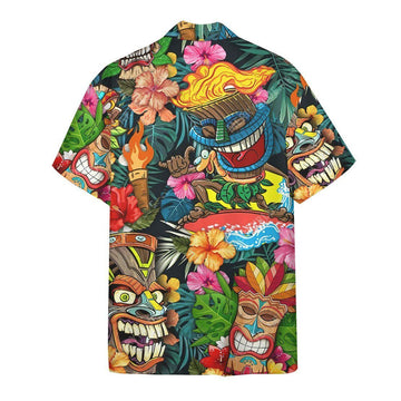 Gearhumans 3D Tiki Tiki Awesome Hawaii Shirt