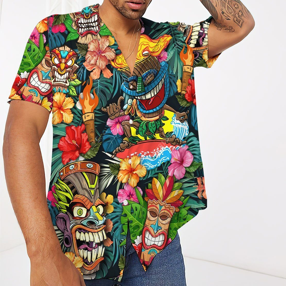 T-shirt Big Kahuna Rétro Hawaii Tiki Polynésien Big Kahuna Surfer Rétro Hawaïen Sweatshirt Débardeur Manches Double Couture T-shirt Big Kahuna Rétro Hawaii Tiki Polynésien Big Kahuna Surfer Rétro Hawaïen Sweatshirt Débardeur Manches Double Couture