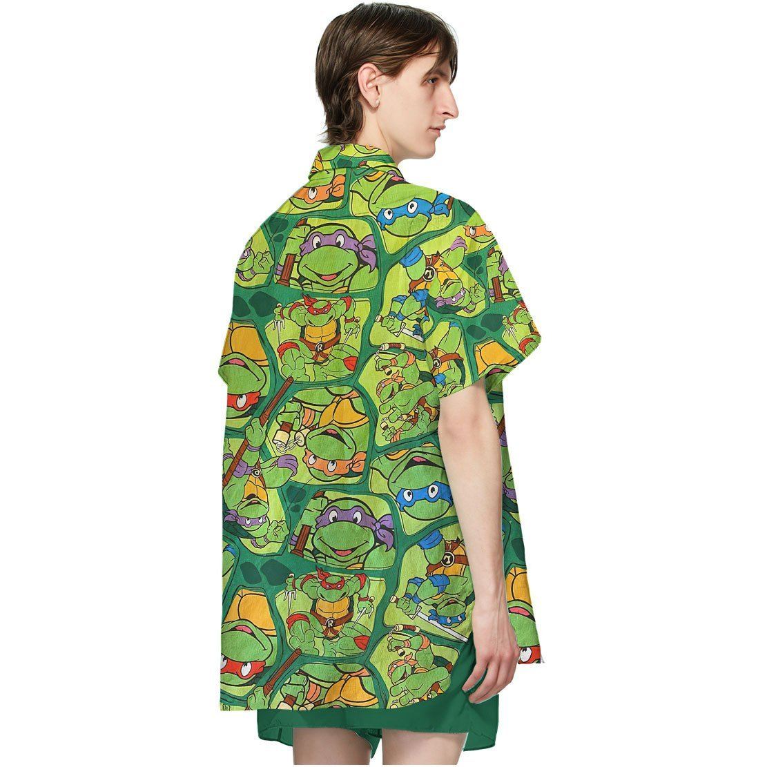 Gearhumans 3D TMNT Hawaii Shirt Short Sleeve Shirt / XL Christmas Gift, Christmas Gift Ideas