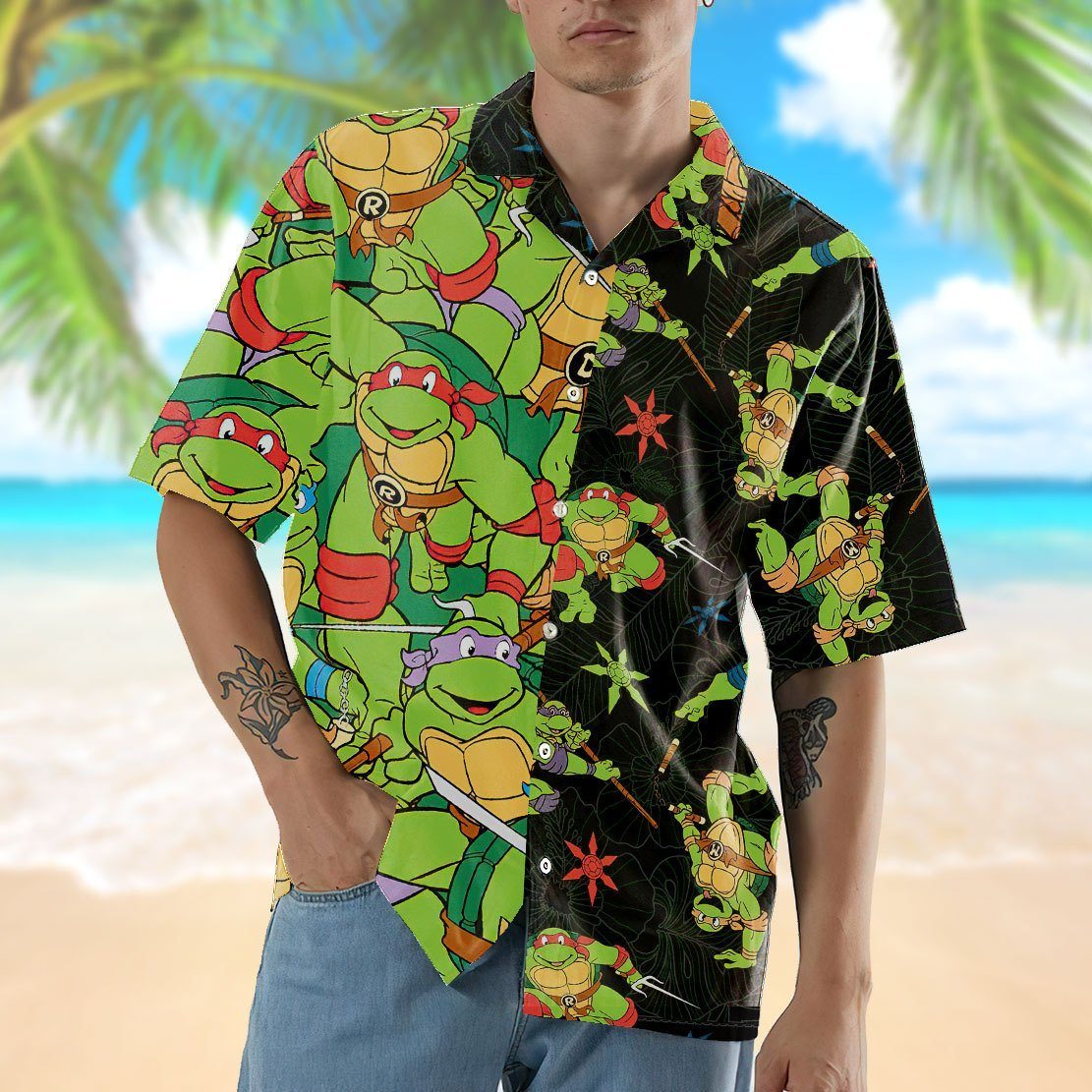 TMNT Ninja Turtle Halloween Hawaiian Shirt
