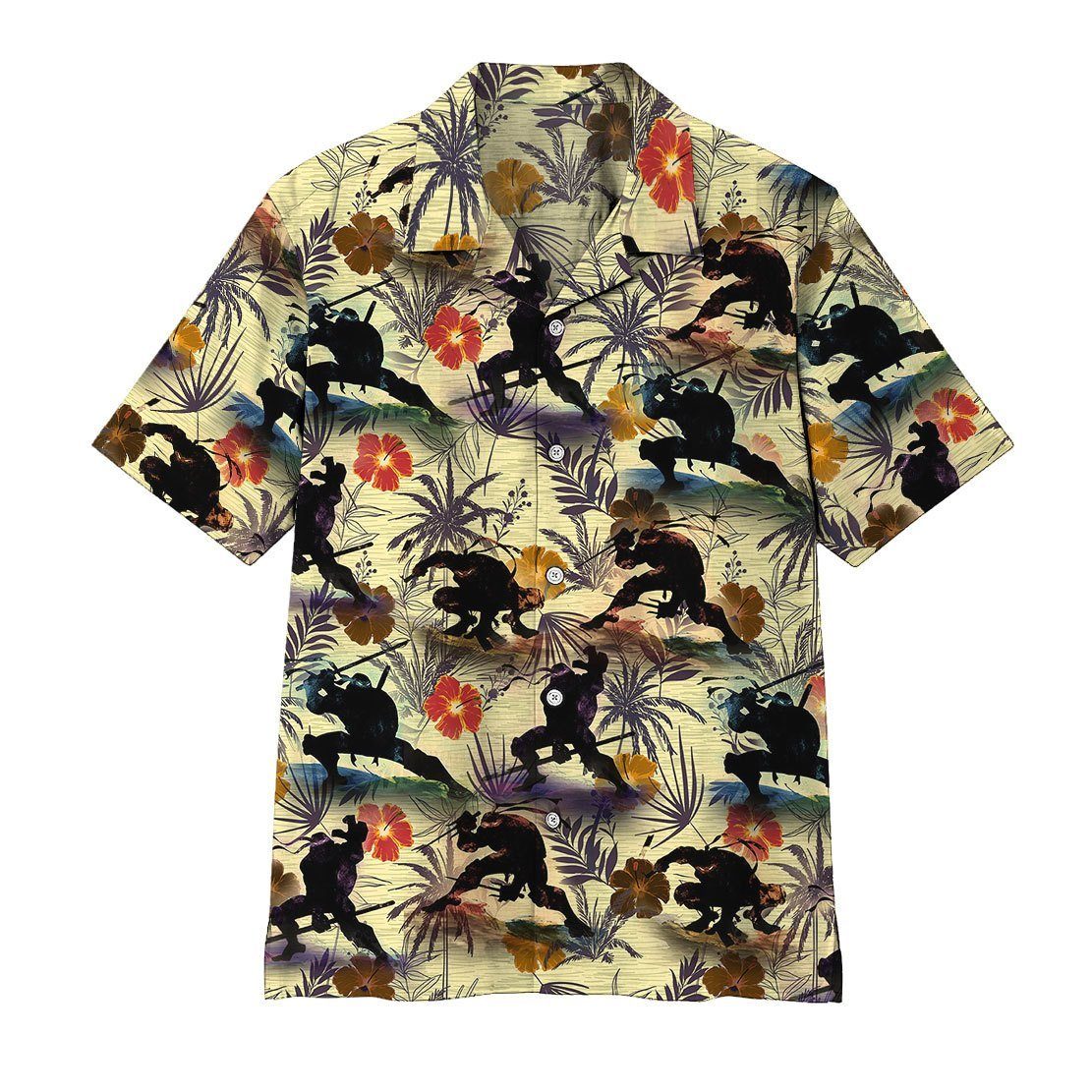 Gearhumans 3D TMNT Hawaii Shirt ZZ06042 Hawai Shirt Short Sleeve Shirt S 