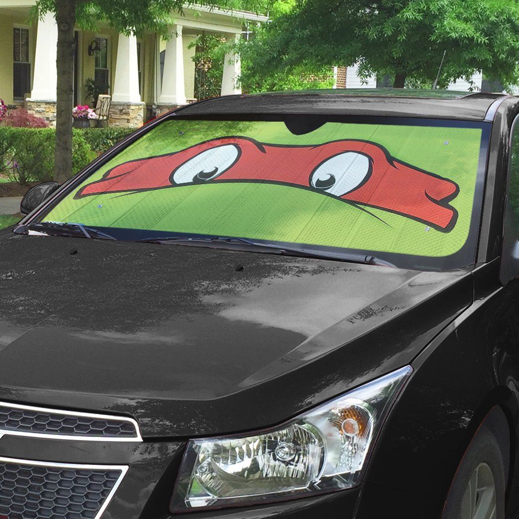 Gearhumans 3D TMNT Raphael Custom Car Auto Sunshade GW28042 Auto Sunshade 