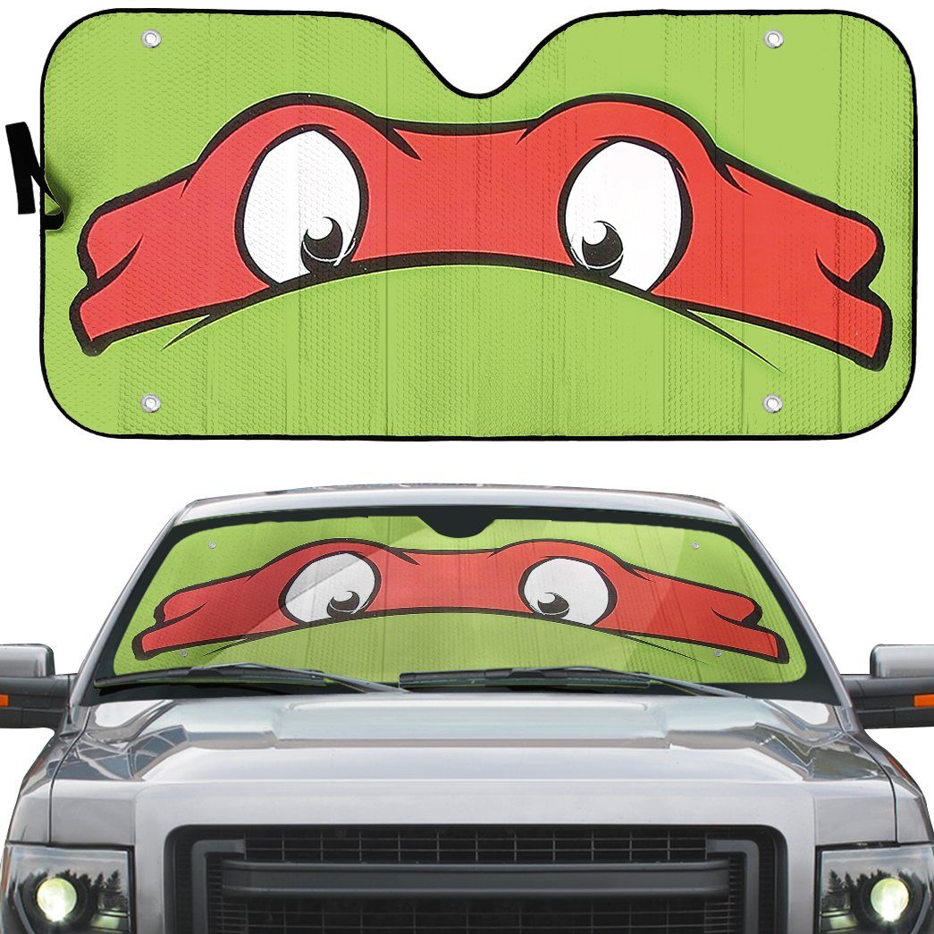 Gearhumans 3D TMNT Raphael Custom Car Auto Sunshade GW28042 Auto Sunshade 