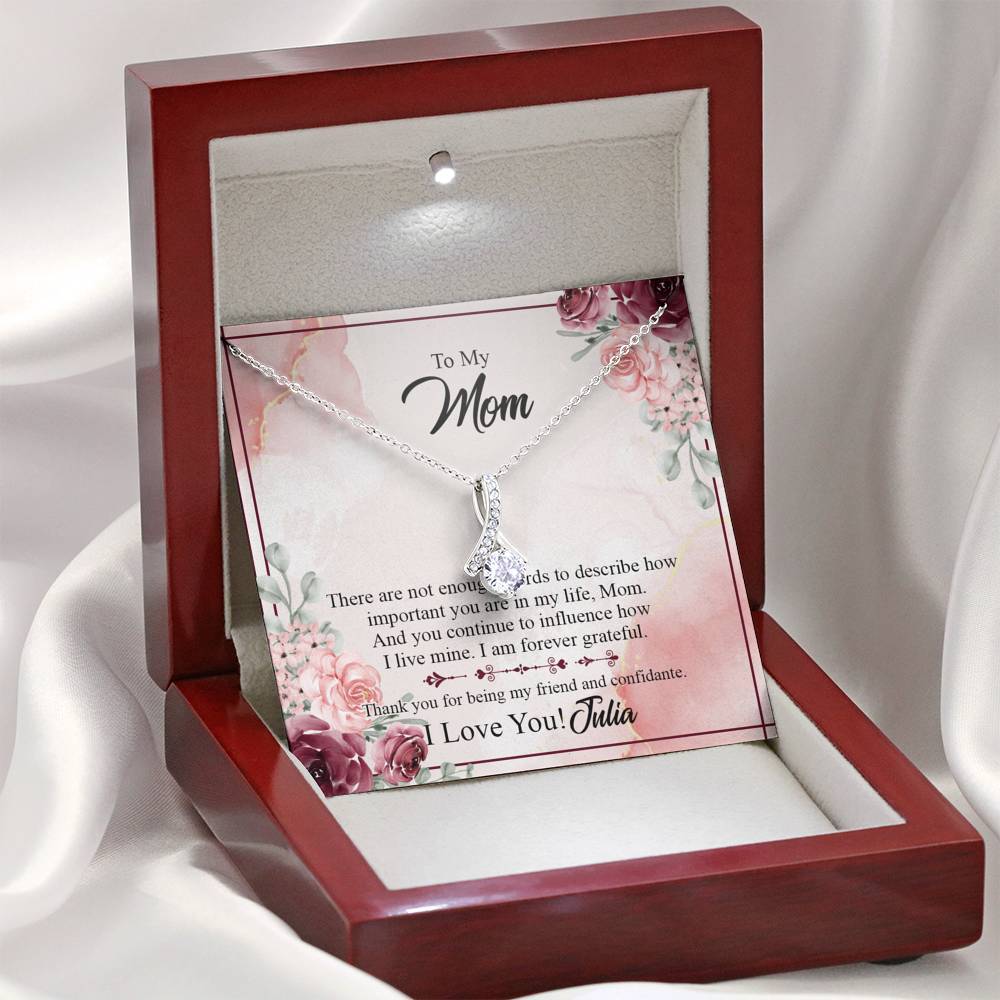 Gearhumans 3D To Mom Happy Mothers Day Alluring Beauty Necklace GS2204211 ShineOn Fulfillment 