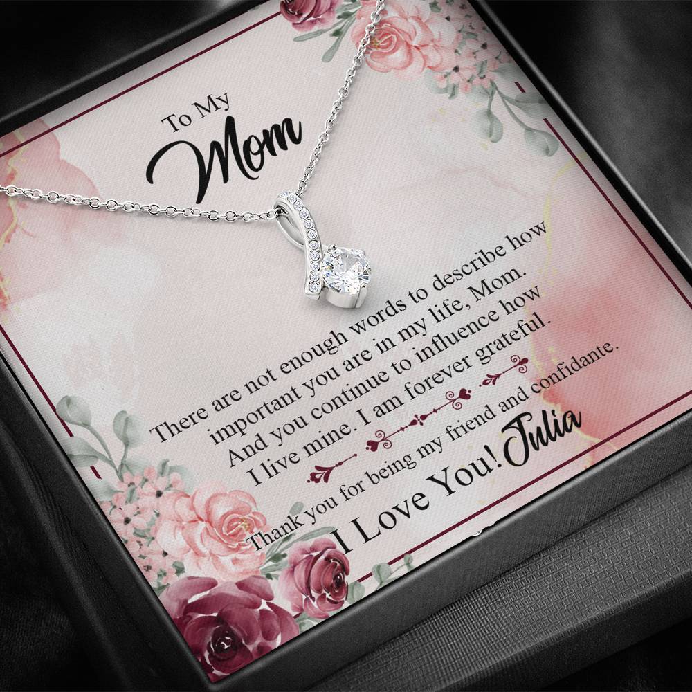 Gearhumans 3D To Mom Happy Mothers Day Alluring Beauty Necklace GS2204211 ShineOn Fulfillment 