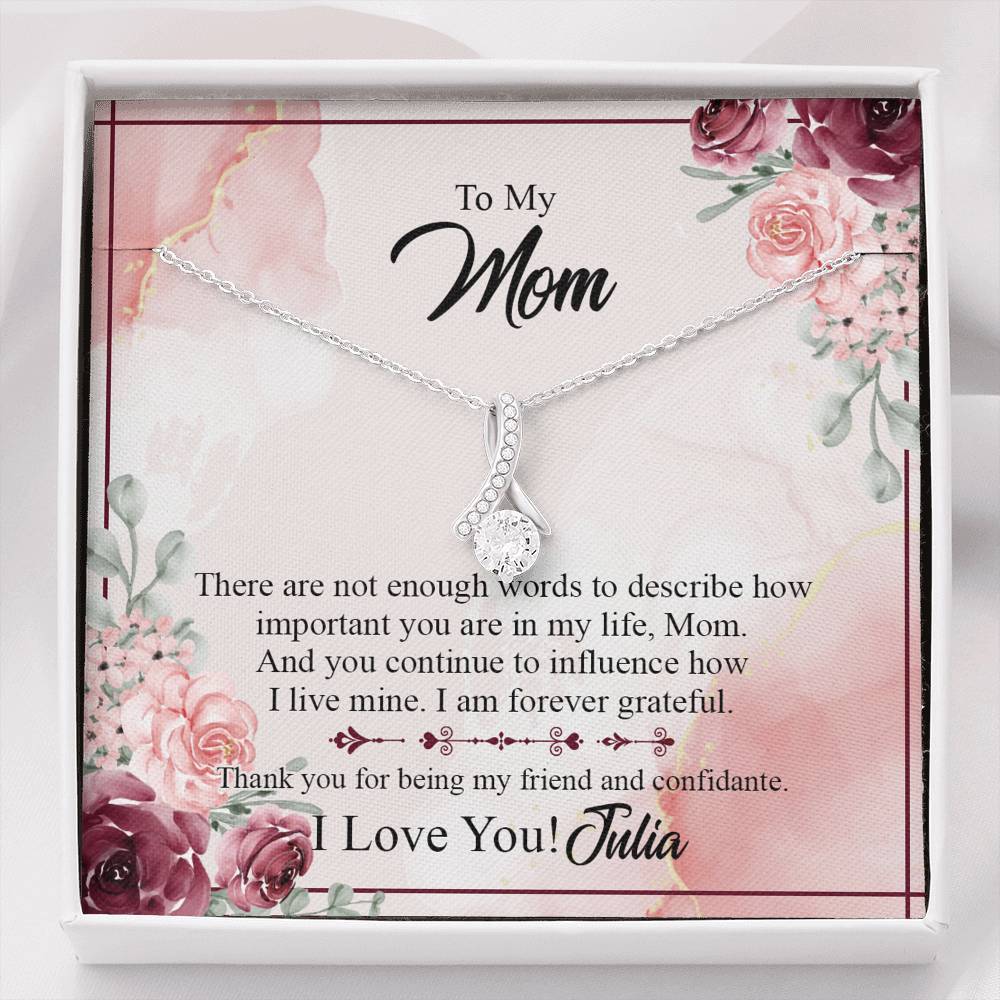 Gearhumans 3D To Mom Happy Mothers Day Alluring Beauty Necklace GS2204211 ShineOn Fulfillment Standard Box 