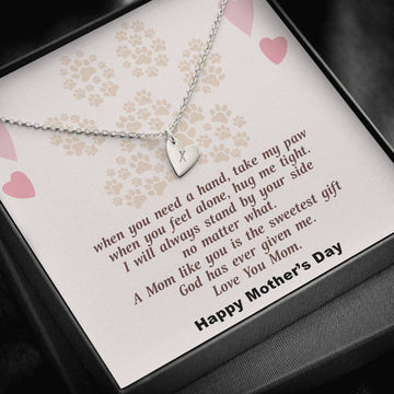 Gearhumans 3D To My Dog Mama Happy Mothers Day Sweetest Hearts Necklace