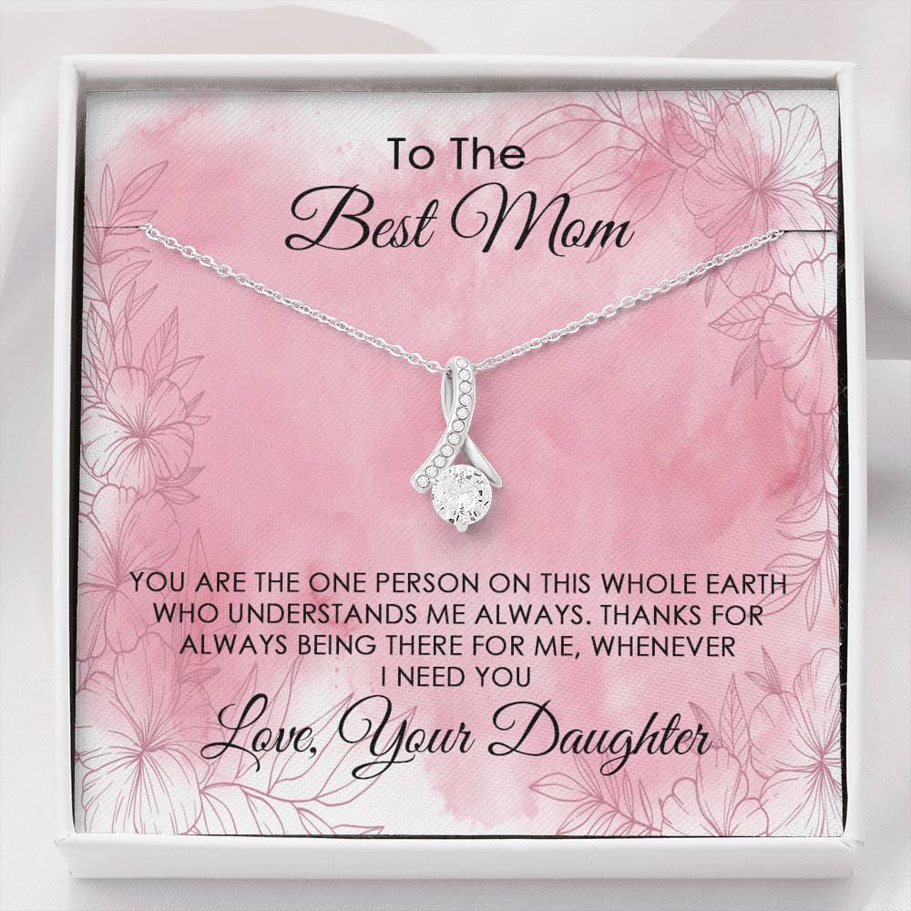 Gearhumans 3D To The Best Mom Happy Mothers Day Alluring Beauty Necklace GS2204216 ShineOn Fulfillment Standard Box 