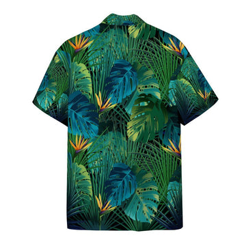 Gearhumans 3D Tropical Garden Puppies Custom Short Sleeve Shirts