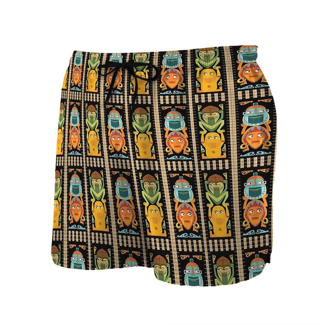 Gearhumans 3D Tropical Hawaiian Polynesian Tiki Totems Custom Hawaii Shirt GO24062114 Hawai Shirt 