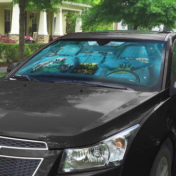 Gearhumans 3D Turtle Custom Car Auto Sunshade Custom Car Auto Sunshade