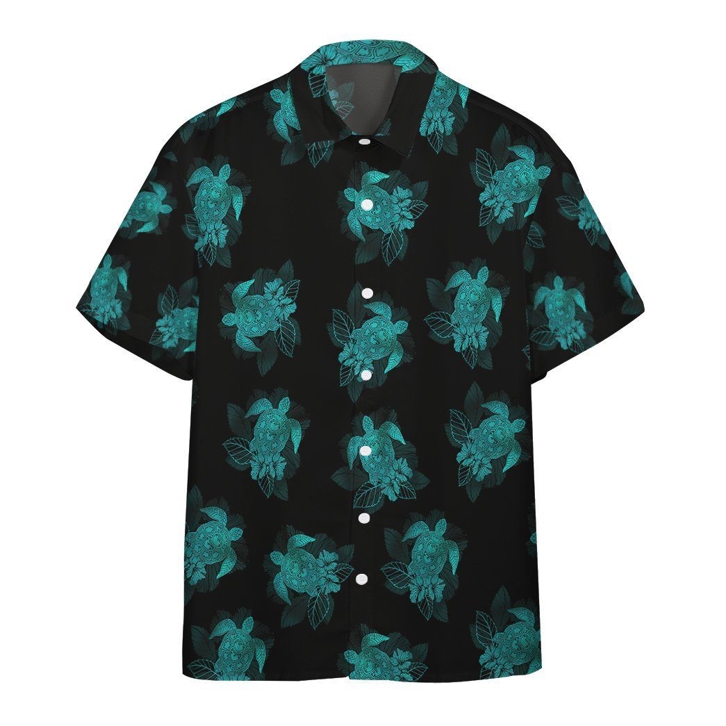 Gearhumans 3D Turtle Summer Hawaii Shirt ZB17035 Hawai Shirt Short Sleeve Shirt S 