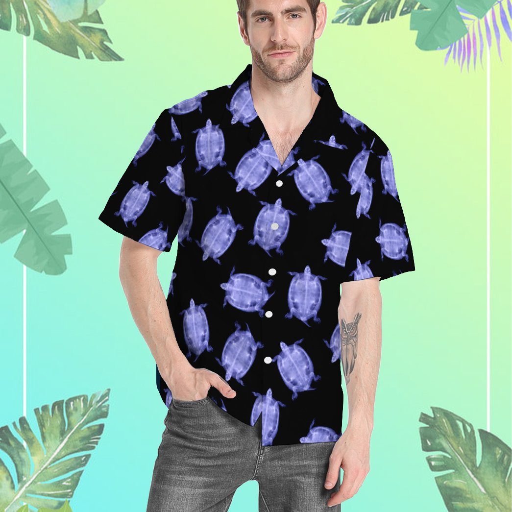 Gearhumans 3D Turtle X Ray Custom Short Sleeve Shirt GO07052114 Hawai Shirt 